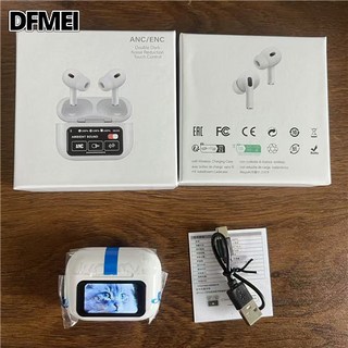 DFMEI 黑色素材A9proANC+ENC雙降噪藍牙耳機, A9 pro  ANC+ENC, 白色