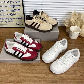 德訓鞋 35-42 大尺碼 復古舒適百搭阿甘運動休閒平底板厚底女慢跑鞋