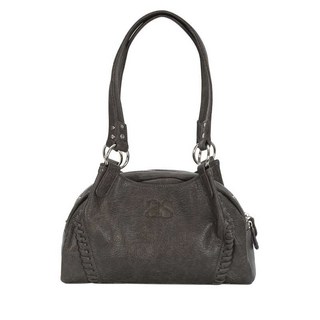 Ason BONITA 韓國流浪包 24FW 機車單肩包 朴慜柱 李茶仁同款 大容量 肩背包 手提包, 小號-灰棕色