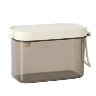 避光設計奶粉密封罐 (附磁吸奶粉勺), 卡其色, 1個