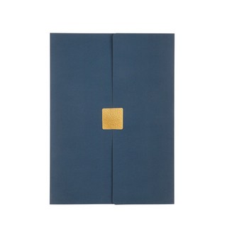 A4燙金證書夾, 1個, 藍
