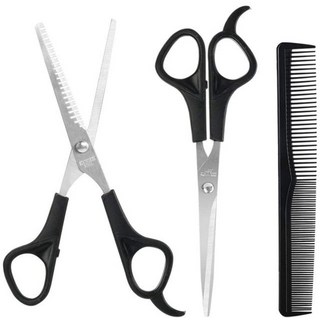 미용사가위 yblntek 6 인치 헤어 사 숱이 전문가, 3개 세트 b