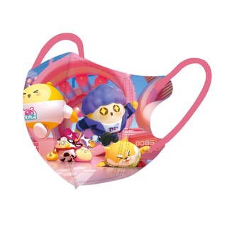 卡皮巴拉兒童口罩 4D立體 大童口罩KN95/KF94口罩, 1個, 蛋仔F 獨立包裝，下標數1為50片, 蛋仔F, 50片
