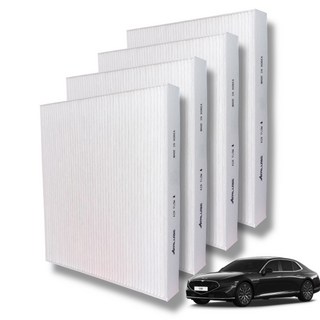 에어루브 E11 PM0.3 초미세먼지 제거율 99.9% 제네시스 에어컨 필터, 4개, G90-H153