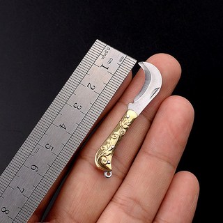 잭나이프 호신용칼 미니 캠핑 포켓 나이프 접는 황동 키체인 펜던트 Cleaver 블레이드 커터 도구 자기 방어, 07 MGH, 1개