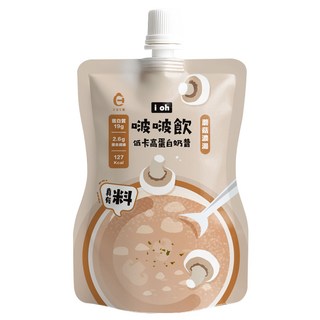 i oh 啵啵飲 蘑菇濃湯 低卡高蛋白奶昔 真材實料 健康代餐 方便即飲, 35g, 1個