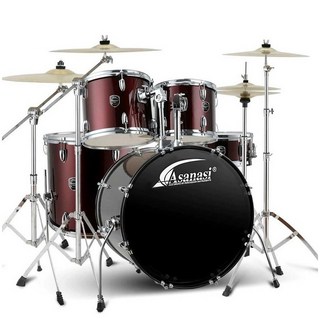 이스턴 코리아 드럼 세트 입문용 연습용 버스킹 추천, 5기통 4심벌 (와인 래드), 1개