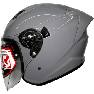 NHK S1 GP PRO 素色 水泥灰 內藏墨片半罩式安全帽