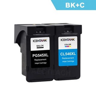 프린트 프린터 호환 Aectech 호환 잉크 카트리지 PG-545 교체 캐논 픽스마 IP2850 MX495, 1개, 03 1Black1Color