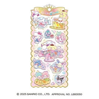 옐상 산리오 워터룸 스티커 5종, 1개, 기본