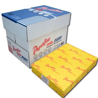 大塊文具含發票 PAPERLINE A4彩色影印紙70G，影印清晰、色彩鮮明，適用多種印表機, 金黃, A4, 1個
