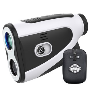 로이카우 휴대용 골프 거리 측정기 7 배 고화질 1200 야드 측정거리, 블랙 & 화이트