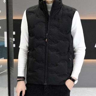 男士立領羽絨保暖馬甲背心坎肩