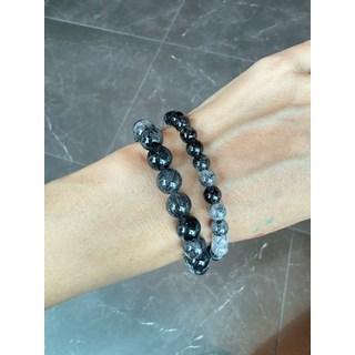 黑色金屬光澤串珠手鍊