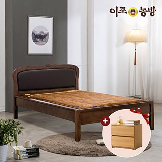 이조농방 [협탁증정/리뷰이벤트]이조농방 확장형황토볼 KM201 가죽형 슈퍼싱글 흙침대 온열침대 건강가구, .