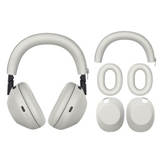 소니 WH-1000XM6 헤드폰 케이스 이어 캡 커버 헤드빔 버드 코튼 세트, 추천 3점 세트  플래티넘 실버 라이트 그레이, 1개