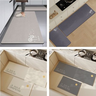 조이쥬드 빨아쓰는 규조토 매트 발매트 대형+중형 1세트, 1+1, 1개, 진그레이 민들레