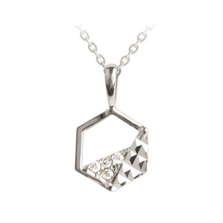 코알라주얼리 14K 육각 컷팅 Q 펜던트