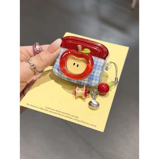 TYREUS 사과씨 buds케이스 사과씨커널 펜던트 갤럭시 버즈 3 / 3 프로 사과펜던트 이어폰 호환 케이스, Buds 3pro