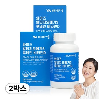 비타민마을 와이즈 알티지 오메가3 루테인 비타민D, 90정, 2개