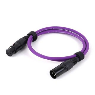 1PC 멀티 컬러 XLR 패치 케이블 3핀 밸런스드 XLR 남성-여성 마이크 케이블 마이크 코드-0.3M 1M 1.5M 2M 3M 5M 8M 10M 15M, 31)Purple, 3m