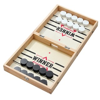 趣味對戰彈彈棋 親子互動桌遊 策略反應遊戲 便攜棋盤設計 安全材質製造, 木質, 1個