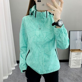 에버유어스 여성 등산복 카무플라주 방풍방수 사계절 바람막이 2COLOR