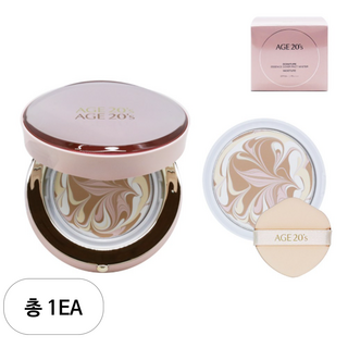 에이지투웨니스 시그니처 에센스 커버 팩트 모이스처 케이스 + 리필 2p 14g, 21호라이트베이지, 1개