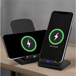 제니홈 초고속 핸드폰 무선충전기 거치대 스탠드, 1개, 블랙