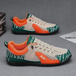 百搭舒適男鞋2025夏季新款網面透氣休閑運動鞋-韓版潮流