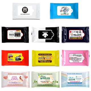 티슈도리 홍보용물티슈 10매 디자인인쇄무료 물티슈제작 전도용 판촉용 업소용 홍보 인쇄 1000매 3000매, 5매, 1000개