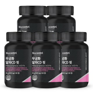 뉴센트리 무궁 알파CD 핏 무궁화 추출물 식약청인증, 5개, 60정