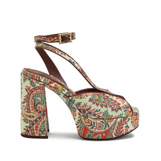 에트로 페이즐리 프린트 플랫폼 샌들