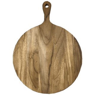 柚木圓形托盤砧板｜美食擺盤、點心木盤、麵包板、拍照道具, 1個