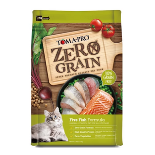 TOMA-PRO優格零穀五種魚全貓糧，無穀配方，全貓適用，優質蛋白質，腸道健康, 鮭魚+白魚, 1.13kg, 1包