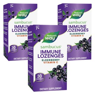 Nature's Way 然萃維 接骨木莓口含錠, 30顆, 3罐