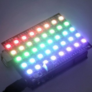 現貨 40 位 WS2812B 5050 RGB LED內置全彩驅動彩燈擴展板 直插 Arduino UNO R3, 1個, 含稅