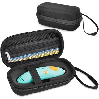 ZLiT 하드 캐링 케이스 3Doodler Start+ 필수품 (2024) 3D 펜 세트 수납 가방 오거나이저 펜과 충전 케이블 프린트용 (블랙), 검정