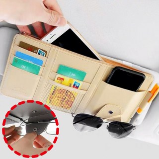 벨라룸 한번에 수납 선바이저 선글라스 클립 카드 포켓, 1개, 샌드 베이지