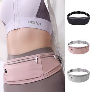 웰픽 초경량 고급형 3포켓 러닝 벨트, 그레이, 1개