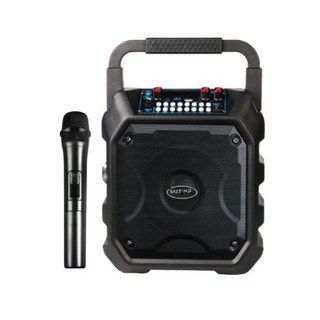 HiFi 버스킹 블루투스 스피커 마이크 앰프 캠핑 행사 휴대용 노래방, 프리미엄-루비듐자기진동필름+마이크+헤드셋