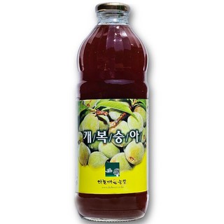 5년숙성 대용량 야생개복숭아 발효액 액기스 효소 청 1L 1개