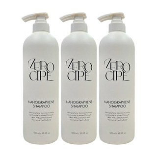 [제로시피] 나노그래핀 샴푸 3L (샴푸 1L X 3), 1개