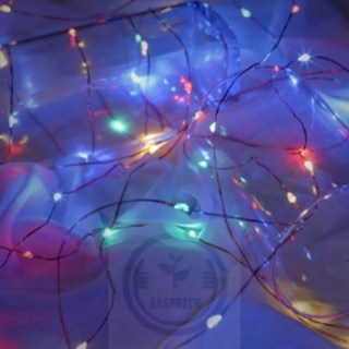 포근한잡화점 전기세ZERO 300구 컬러와이어LED전구 30m 크리스마스트리조명 루프탑조명