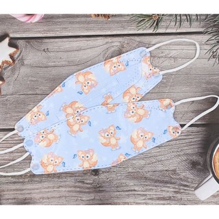 成人卡通韓版魚嘴KF94防護口罩 10入袋裝, 54, 1個