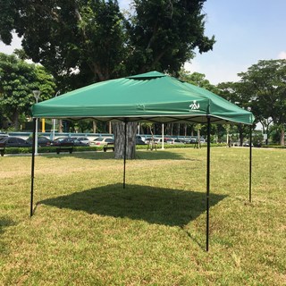 雪之屋 黑膠豪華客廳帳 27秒快速帳 3M 園遊會活動帳, 綠色, 10