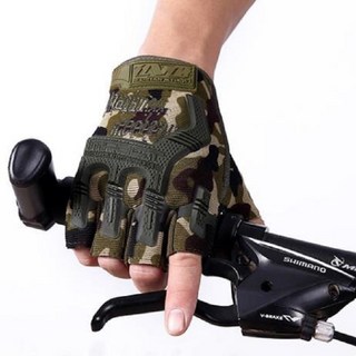자전거 사이클 라이딩 등산 스포츠 장갑, 밀리터리, 1개