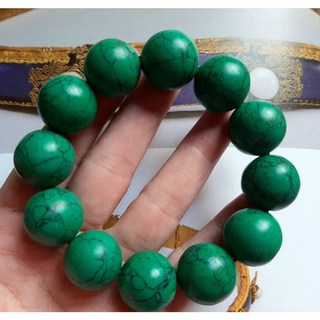 老種 老胎 西藏綠松石 17.7mm 手圍16cm手珠