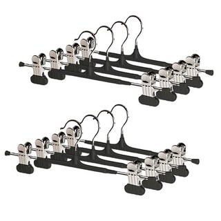 메종드리빙 넓은집게 [업그레이드] 프리미엄 고리회전 논슬립 나노코팅 고급형 튼튼한 치마 바지걸이, 20개, 카본 블랙