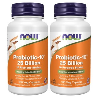 나우푸드 프로바이오틱-10 유산균 250억 베지 캡슐, 100정, 2개
